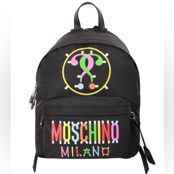 Moschino Milano Nylon Multicolor Backpack main image 6